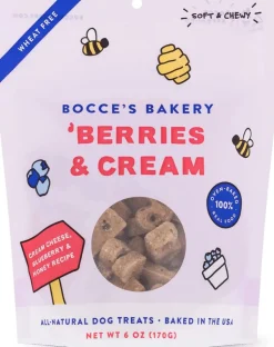 Bocce's Bakery Berries and Cream Soft and Chewy Dog Treats - 5 Oz
