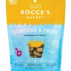 Bocce's Bakery Burgers and Fries Dog Bisuits - 5 Oz