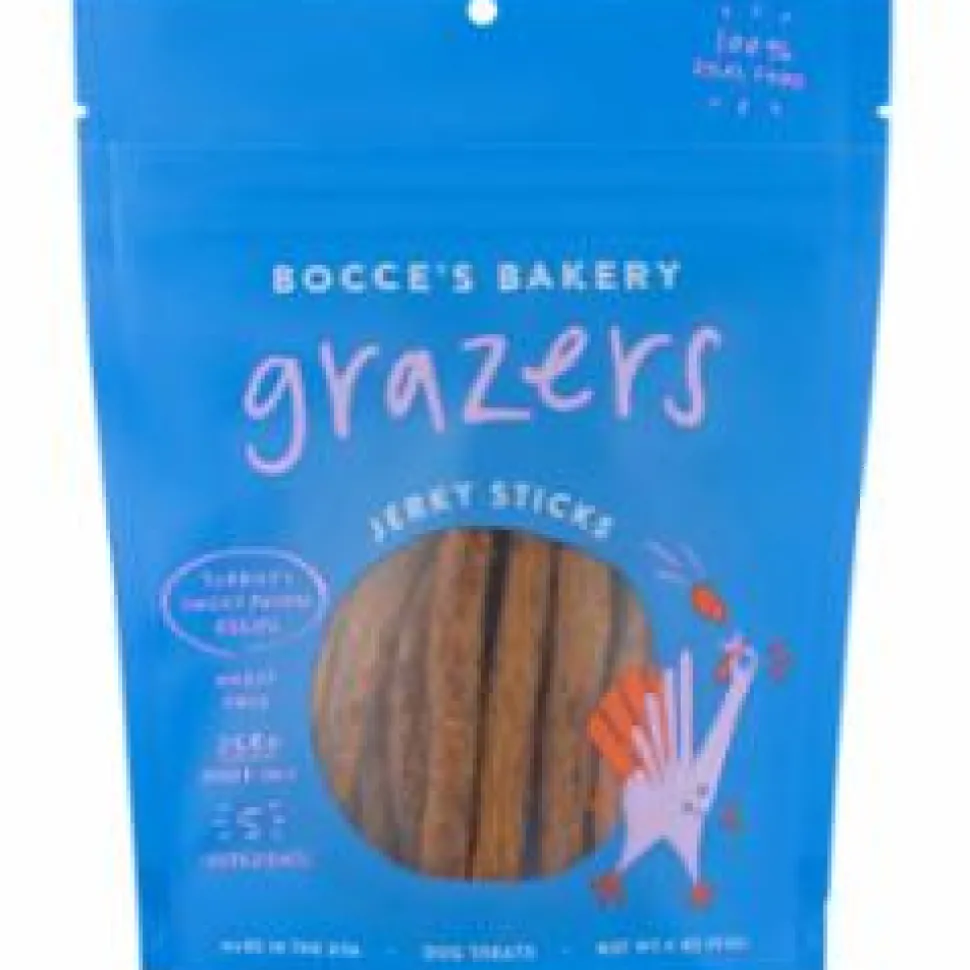 Bocce's Bakery Grazers Turkey Jerky Dog Treats - 4 Oz