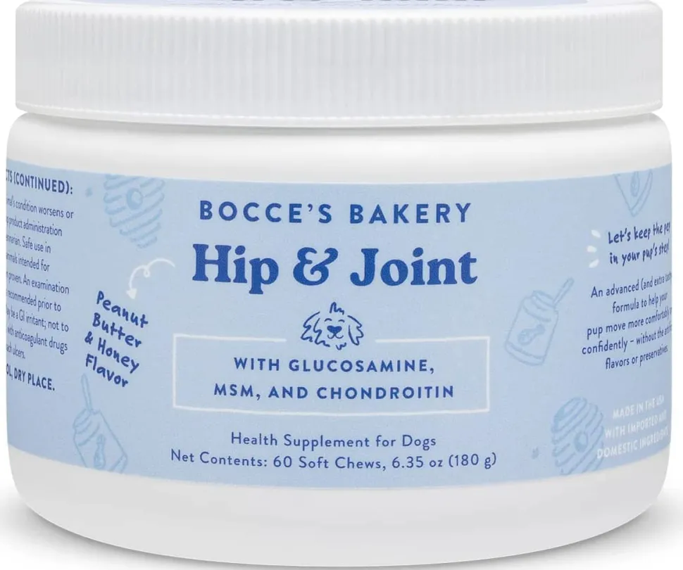 Bocce's Bakery Hip and Joint Dog Supplements - 6.35 Oz