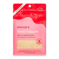 Bocce's Bakery Made in USA Wheat-Free Beef and Cheese Dog Food Topper and Mixer - 8 Oz