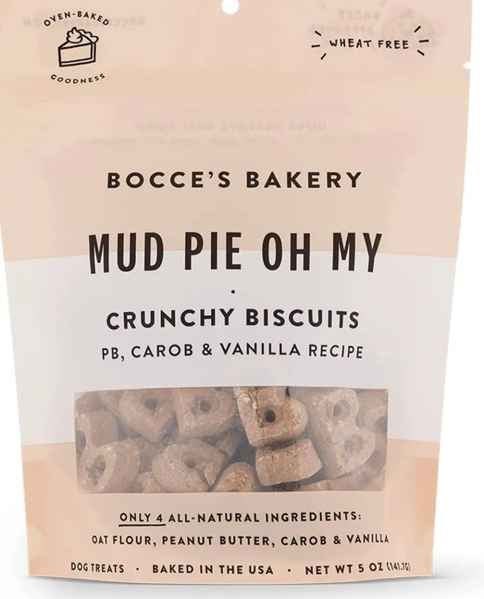 Bocce's Bakery Mud Pie Dog Biscuits - 5 Oz