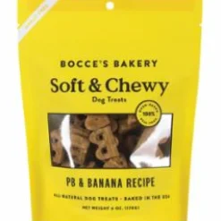 Bocce's Bakery Peanut Butter and Banana Soft and Chewy Dog Treats - 6 Oz
