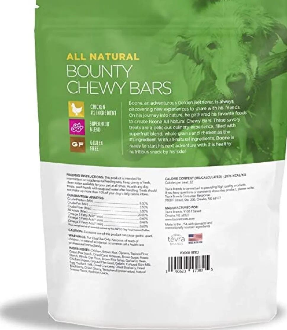 Boone Bounty Chewy Bars Mass Dog Soft and Chewy Treats - Chicken - 16 Oz