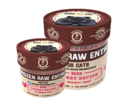 Boss Dog Frozen Complete Raw Turkey Entrees Raw Cat Food - 16 oz Deli Cup