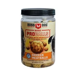Boss Dog Proball Meatballs Freeze-Dried Meatballs Chicken Dog Treats - 6 oz Jar