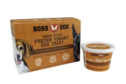 Boss Dog Pumpkin & Cinnamon Greek Style Frozen Yogurt - 3.5 fl oz (104ml) - 4 Pack