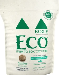 Boxiecat Eco Farm to Box Sustainably Farmed and Sourced Dust-Free Scent-Free Plant Based Kitty Cat Litter - 6.5 Lbs