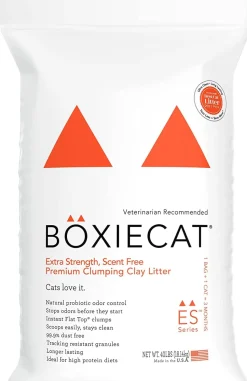 Boxiecat Extra Strength Clay Cat Litter - 40 Lbs