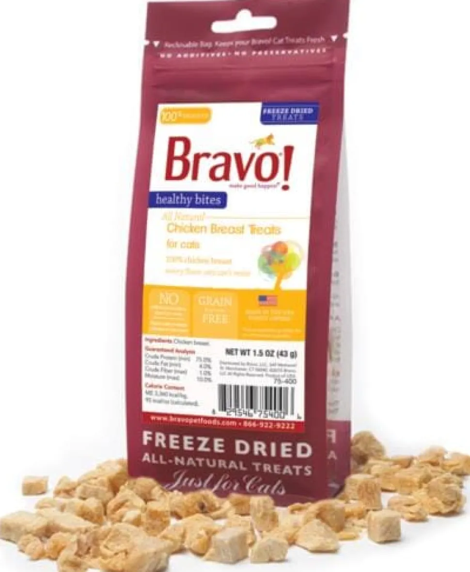 BRAVO! Healthy Bites Chicken Breast Freeze-Dried Dog Treats- 1.25 Oz