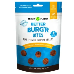 Bright Planet Pet Better Burg'r Bites Dog Treat - 5 Oz