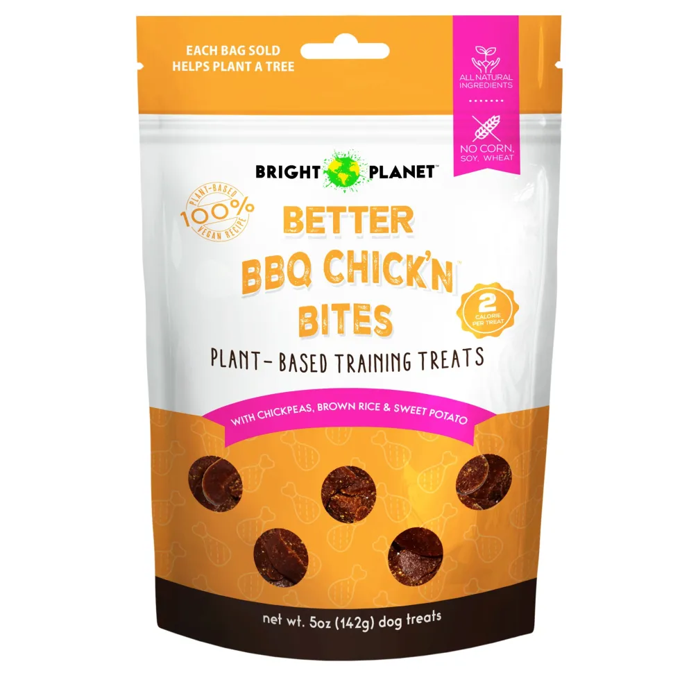 Bright Planet Pet Better BBQ Chick'n Bites Dog Treat - 5 Oz