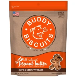 Buddy Biscuits Original Peanut Butter Soft and Chewy Dog Treats - 6 oz Bag