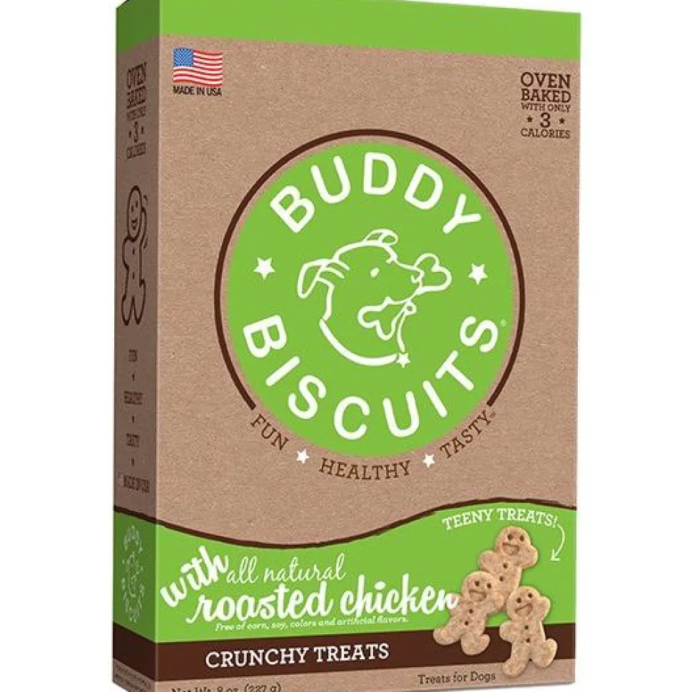 Buddy Biscuits Teeny Roasted Chicken Original Baked Dog Treats - 8 oz Bag