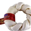 Cadet Gourmet Braided Rawhide Donut Natural Dog Chews - Natural - 5 In