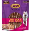 Cadet Gourmet Rawhide Twists Natural Dog Chews - Duck - 50 Pack