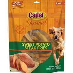 Cadet Gourmet Sweet Potato Steak Fries Natural Dog Treats - Sweet Potato - 8 Oz