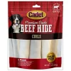 Cadet Premium Grade Beefhide Curls Natural Dog Chews - Natural - 4 In - 1 Lb