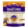 Cadet Premium Smart Hide Knotted Bones Natural Dog Chews - Beef - 4 - 5 In - 4 Pack