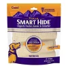 Cadet Premium Smart Hide Curls Natural Dog Chews - Beef - 4 In - 4 Pack