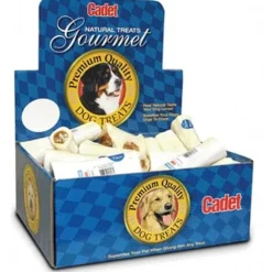 Cadet Stuffed Shin Bone Natural Dog Chews - Chicken - 5-6 In - 18 Pack