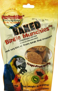 Caitec Baked Tropi-Fruit Medley Munchies Bird Treats - 4 oz - Case of 12