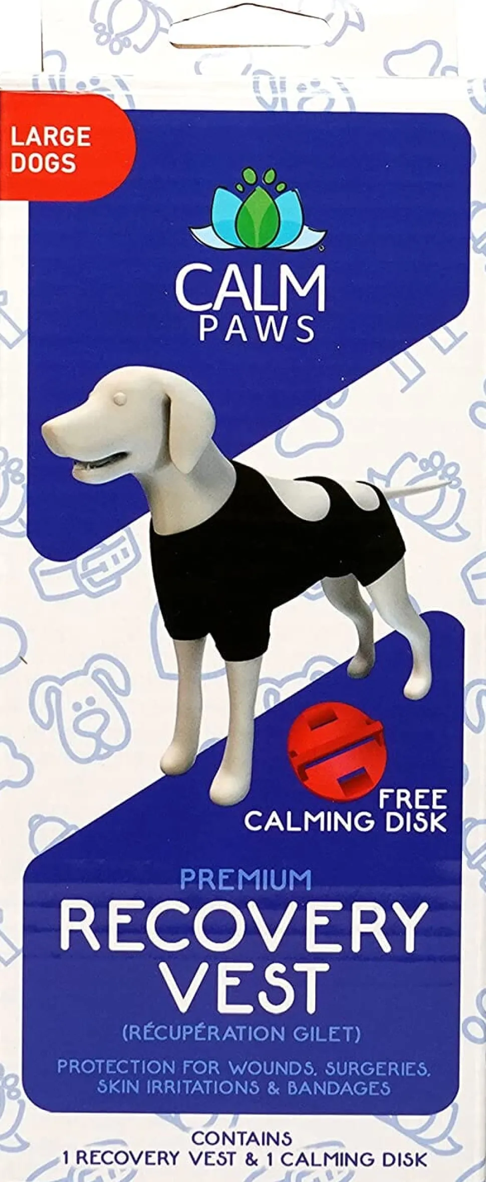 Calm Paws Calming Recovery Vest - Large