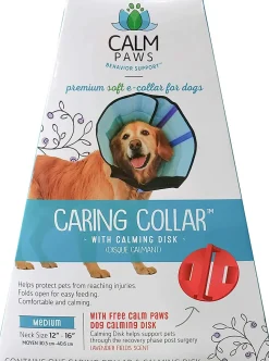Calm Paws Caring Dog Collar with Calming Disk for Dogs - Medium