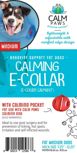 Calm Paws Dog E-Collar - Blue - Medium - 7.25 - 12.25 I