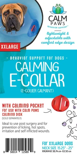 Calm Paws Dog E-Collar - Blue - X Extra Large - 15.25 - 25 In