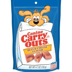 Canine Carry Outs Beef & Cheese Flavor Dog Treats - 4.5 Oz