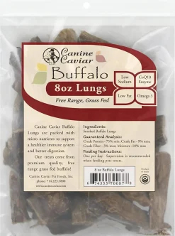 Canine Caviar Buffalo Lungs Natural Dog Chews - 8 oz