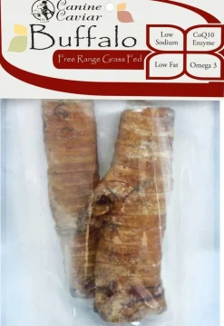 Canine Caviar Buffaroos Natural Dog Chews - 6 Inch - 2 Count