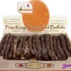 Canine Caviar Free-Range Fed California Roll Buffalo Tail Natural Dog Chews - 6 Inch - 50 Count