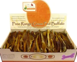 Canine Caviar Free-Range Fed Tendon Toothpicks Natural Dog Chews - 6 Inch - 100 Count