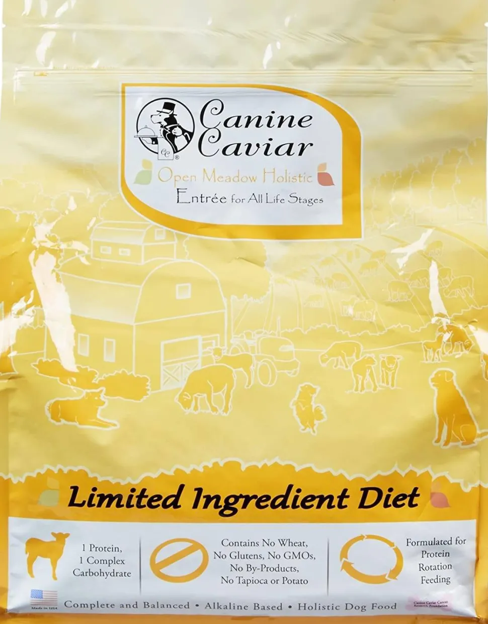Canine Caviar Open Meadow All Life Stages (Lamb & Pearl Millet Dry Dog Food - 4.4 lb Bag