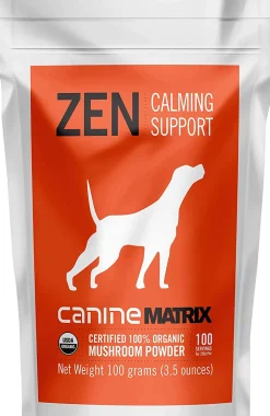 Canine Matrix 100gram (4oz) Zen Matrix Calming Mushroom Dog Supplements - 4 oz