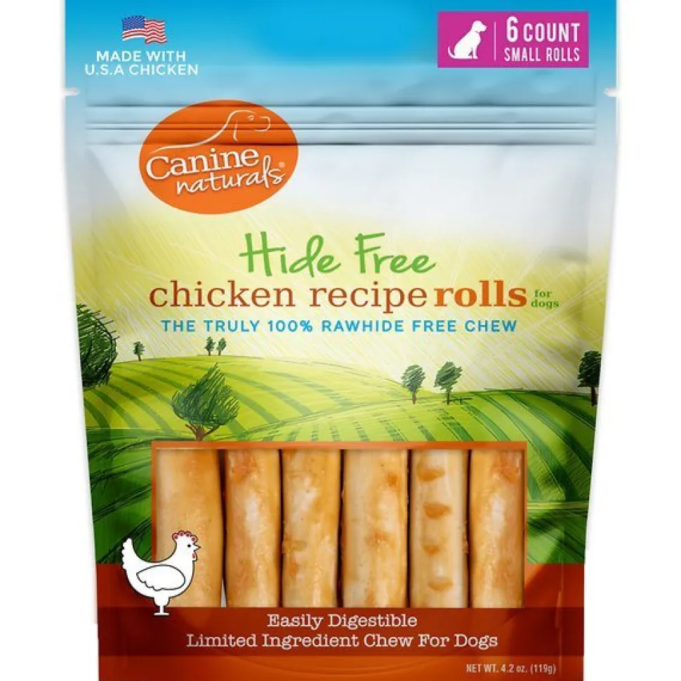 Canine Naturals Hide-Free Chicken Natural Dog Chews - 4 Inch - 2 oz - 30 Count