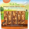 Canine Naturals Hide-Free Peanut Butter Rolls Chewy Dog Treats - 7 Inch - 19.4 oz - 5 Count