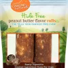 Canine Naturals Hide-Free Peanut Butter Chewy Dog Treats - 4 Inch - 4.2 oz - 2 Count