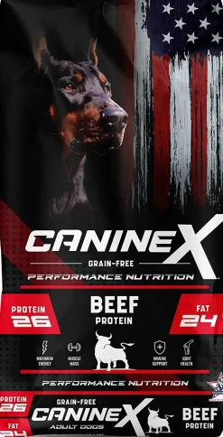 Caninex Canine X Grain-Free Dry Dog Food - Beef - 40 Lbs