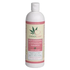 CannaLove Anti-Shedding & Detangling Hemp Infused Dog Shampoo - 16 fl Oz