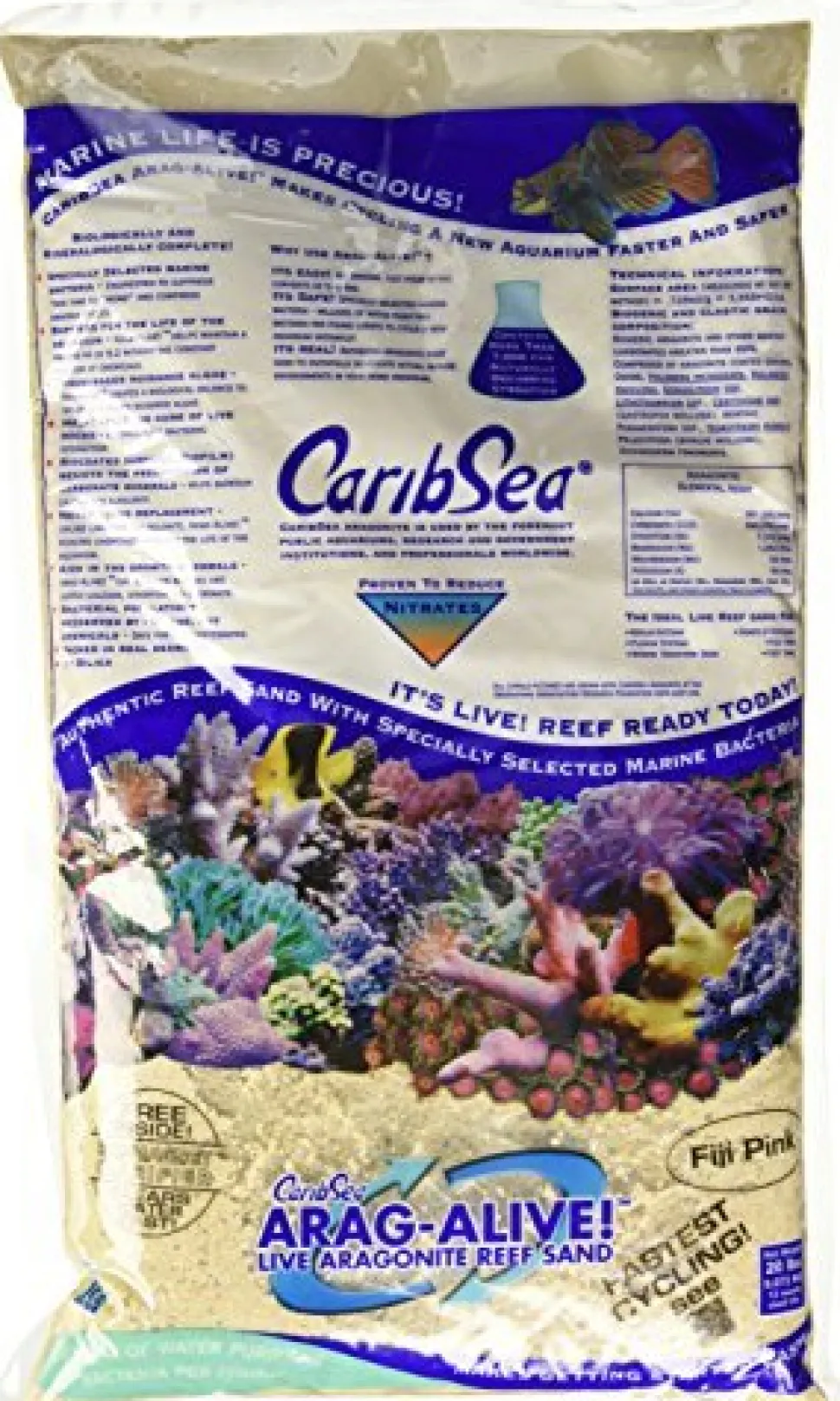 CaribSea Arag-Alive! Fiji Pink - 20 lb - Pack of 2
