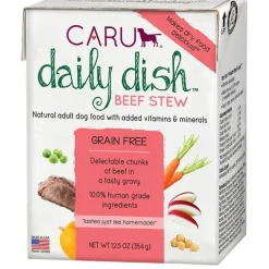 Caru Daily Dish Beef Stew Wet Dog Food - 12.5 oz - Case of 12