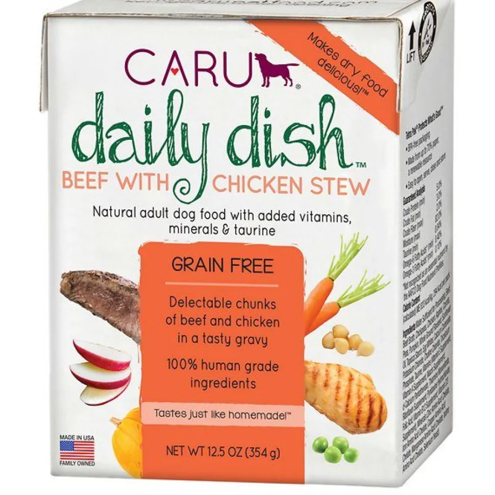 Caru Daily Dish Beef with Chicken Stew Wet Dog Food - 12.5 oz - Case of 12