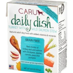 Caru Daily Dish Turkey with Salmon Stew Wet Dog Food - 12.5 oz - Case of 12