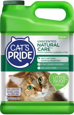 Cat's Pride Natural Care Unscented Clumping Clay Cat Litter - 15 Lbs