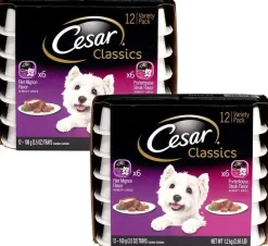 Cesar Canine Cuisine Beef Multi-Pack Wet Dog Food - 3.5 oz - Case of 24
