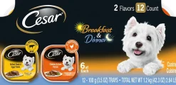 Cesar Canine Cuisine Breakfast and Dinner Multi-Pack Wet Dog Food - 3.5 oz - Case of 24