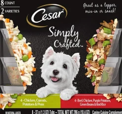 Cesar Simply Chicken & Beef Multi-Pack Wet Dog Food - 3.5 oz - Case of 16
